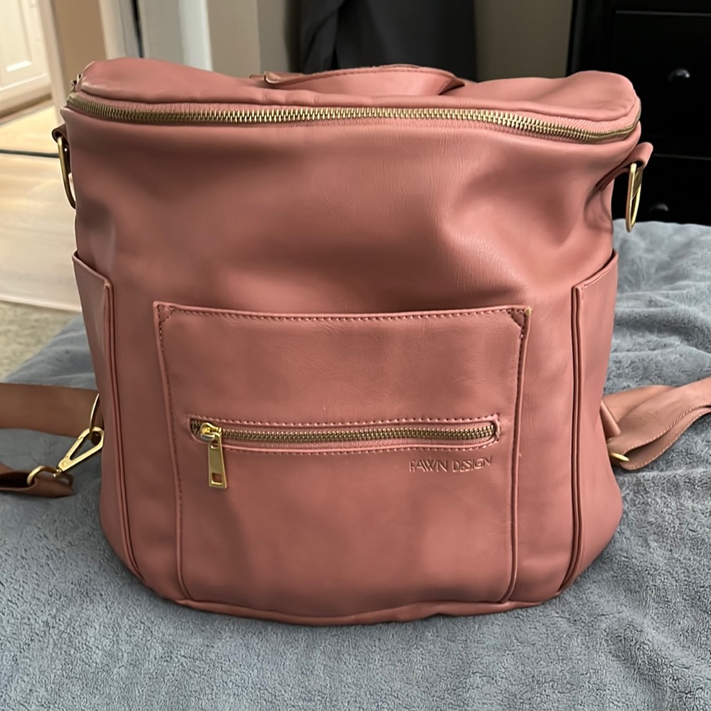 Rose Gold Fawn Design Diaper Bag! Gently used.